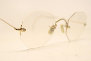vintage rimless eyeglasses