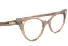 Brown Pointy Vintage Cat Eye Glasses Unused
