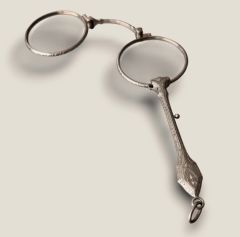 Antique Silver Lorgnette Eyeglasses
