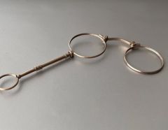 Antique Silver Lorgnette Eyeglasses