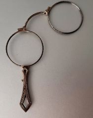 Antique 900 Silver Lorgnette Eyeglasses