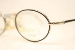 Benetton Black Silver Vintage Eyeglasses Unused  New Old stock Vintage Eyewear 1990s Vintage Glasses Unique