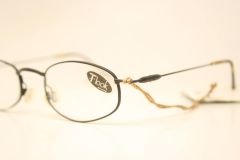 T-look Black Vintage Eyeglasses Unused  New Old stock Vintage Eyewear 1990s Vintage Glasses Unique