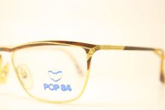 Pop 84 Gold Tortoise Vintage Glasses Frames Unused  New Old stock Vintage Eyeglasses 1990s Vintage Eyeglasses Unique