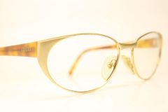 Gucci Gold Tortoise Vintage Eyewear Unused  New Old stock Vintage Eyeglasses 1990s Vintage Glasses Unique