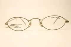 Nafnaf France Brown Oval Vintage Eyewear Unused  New Old stock Vintage Eyeglasses 1990s Vintage Glasses Unique