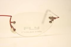 Red Rimless Vintage Eyewear Unused  New Old stock Vintage Eyeglasses 1990s Vintage Glasses Unique