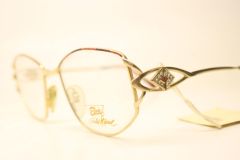 Elce Gold Rhinestone France Vintage Eyewear Unused  New Old stock Vintage Eyeglasses 1990s Vintage Glasses Unique