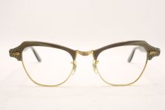 Vintage Brown Gold Filled Combination Cat Eye Glasses
