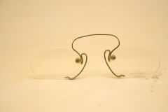 Antique Silver Spring Bridge Pince Nez Eyeglasses Vintage 