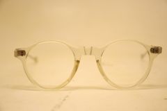 Antique Clear Ovid P3 Panto Eyeglasses Vintage Frames 41X38mm