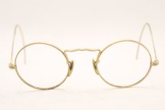 1920s Vintage classic oliver eyeglasses retro 61R10 BLK Gold frames kpop peoples 