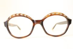 Unused Tortoise Rhinestone 1960's Eyeglasses NOS 