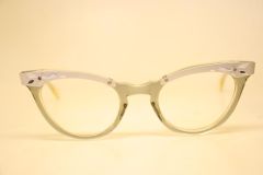 American Optical Combination Vintage Cat Eye Glasses 1960s Eyewear