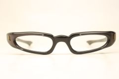 Unused Small Brown Black Cat Eye Reading Glasses New Old Stock