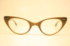 Vintage Brown Vintage Cat Eye Glasses 1960s Eyewear