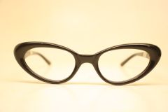 Vintage Safilo Black  Vintage Cat Eye Glasses 1960s Eyewear
