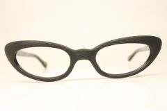 Unused Small Faux Wood Vintage Cat Eye Glasses NOS