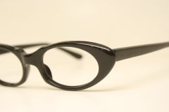 Unused Black Cat Eye Glasses NOS 