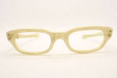 Unused White Vintage Cat Eye Glasses