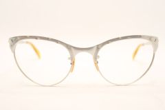 Unused Silver Vintage Cat Eye Glasses