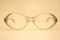 Vintage Rhinestone Vintage Cat Eye Glasses 1960s Eyewear