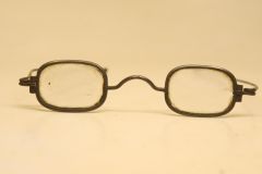 Antique Steel Straight Temple Early - Mid 19th Century  Eyeglasses