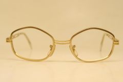Vintage Green Gold Metal Eyeglasses Unused Vintage Eyewear 1970s 1980s