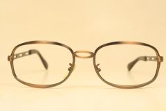 Vintage Brown Bronze Metal Eyeglasses Unused Vintage Eyewear 1970s 1980s