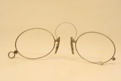 Antique Silver Spring Bridge Pince Nez Eyeglasses
