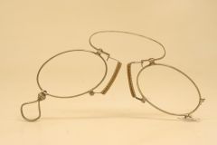 Antique Silver Spring Bridge Pince Nez Eyeglasses