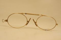 Antique Gold Astig Pince Nez Eyeglasses