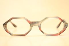 Unused Colorful Octagonal Vintage 1960's 1970s Glasses 46/20