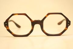 Unused Tortoise Octagonal Vintage 1960's 1970s Glasses 