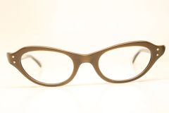 Unused Brown Cat Eye Glasses New Old Stock