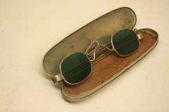 Antique Turn Pin Temples 19th Century Eyeglasses "Platt" + Original Metal Case