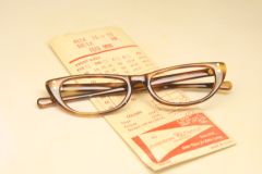 Unused Tortoise Cat Eye Glasses Vintage Frames