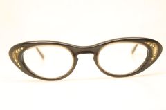 Cat Eye Glasses Small Unused Black vintage cateye eyeglasses frames