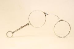 Antique Silver Lorgnette Eyeglasses