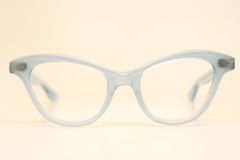 Unused Light Blue Vintage Cat Eye Glasses 