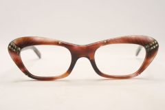 Unused Small Tortoise Vintage Cat Eye Glasses