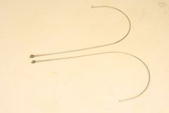 Silver Replacement Cable Temples - 6 Inches