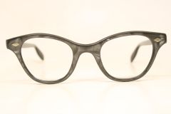 Unused Large Gray Vintage Cat eye Glasses 