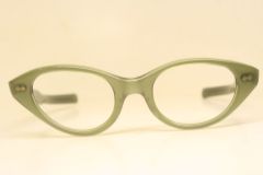Unused Green Vintage 1960's Cat Eye Glasses