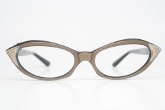 Pointy Rhinestone Cat Eye Glasses