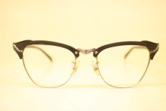 Unused Vintage Black Metal cat eye glasses 