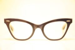Unused Vintage Small Blue Cat Eye Glasses 