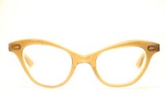 Unused Vintage Brown Glasses Cat Eye Glasses 