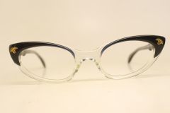 Unused Blue Fade Vintage Cat Eye Glasses