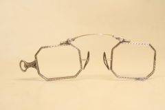 Unique Antique Silver Oxford Pince Nez Eyeglasses 